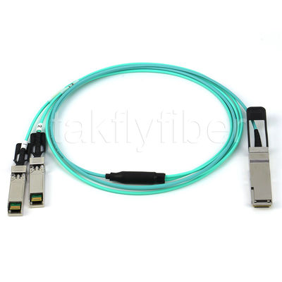Cabo AOC QSFP+ de 40G para 2*10G SFP+