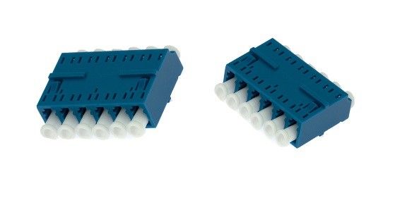 Modo milímetro do LC UPC de 6 maneiras multi com o adaptador ótico flangeado da fibra na rede ou no Data Center