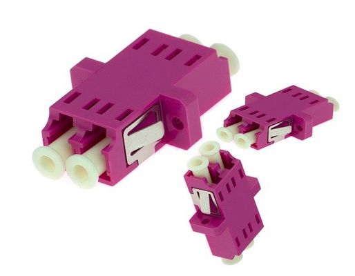 Adaptador frente e verso da fibra ótica do modo do LC UPC multi em telecomunicações da fibra
