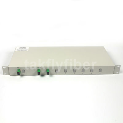 Modo G657A SCAPC do divisor do PLC da montagem em rack de GPON 2x32 único para FTTX CATV