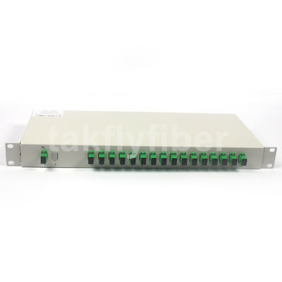 Conector do SC APC do divisor do PLC da fibra ótica 1x32 da montagem em rack de FTTH