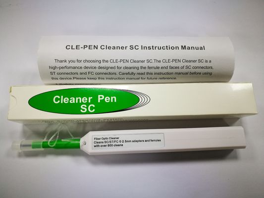 pena da limpeza da fibra de Kit Cleaning Pen One Click da ferramenta da fibra ótica SC/FC/ST/E2000 de 2.5mm