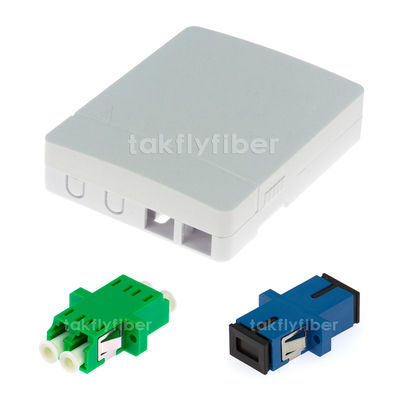 Caixa plástica de Mini Optical Fiber Access Terminal da caixa da terminação da fibra do porto da montagem 2 da parede