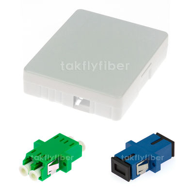 2 tipo fixado na parede caixa interna do adaptador do núcleo FTTH da terminação para o cabo de fibra ótica