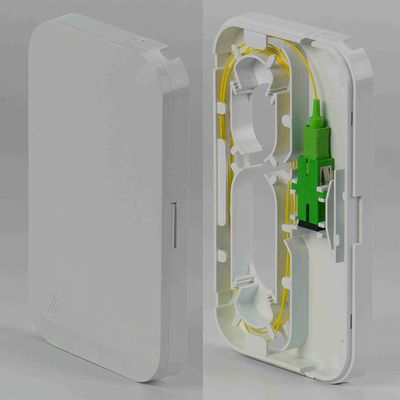 Tipo branco plástico caixa das tranças do SC de TK-1806-01C mini da terminação da fibra ótica