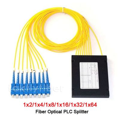 ABS LGX do divisor do cabo de fibra ótica de 1X4 1X8 1X16 sem adaptadores das tranças