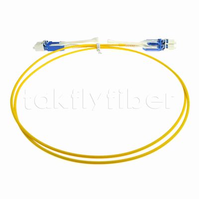 Patchcord de Fibra Óptica Duplex Uniboot 2.0mm de Diâmetro com Fibra G657A1 e Cabo LSZH Conector LC PC