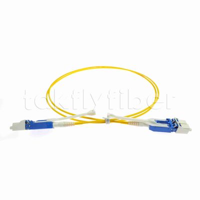 Patchcord de Fibra Óptica Duplex Uniboot 2.0mm de Diâmetro com Fibra G657A1 e Cabo LSZH Conector LC PC