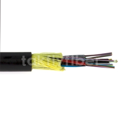 12 a 144 cabo aéreo de cabo exterior da fibra ótica dos núcleos ADSS autossuficiente