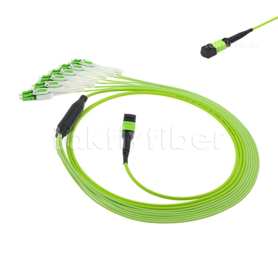 Homem de MPO MTP/cabo de fibra ótica fêmea do cabo OM5 OM4 MPO do cabo de remendo da fibra