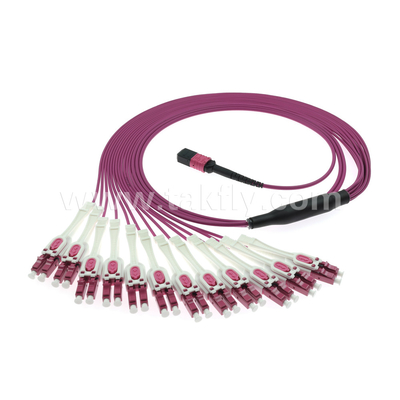 Tipo A/B/C Polaridade 12 Fibra MPO MTP OM4 Fibra óptica para transferência rápida de dados