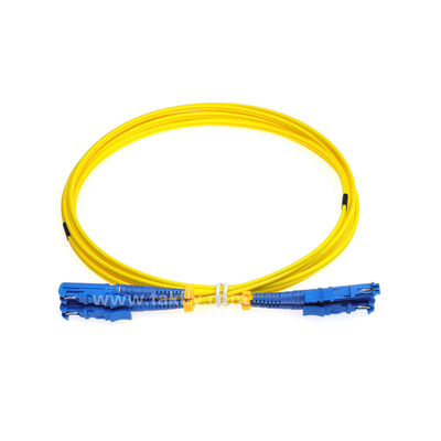 E2000-E2000 padrão amarelo das telecomunicações do cabo de fibra ótica LSZH Zipcord da manutenção programada G657A2