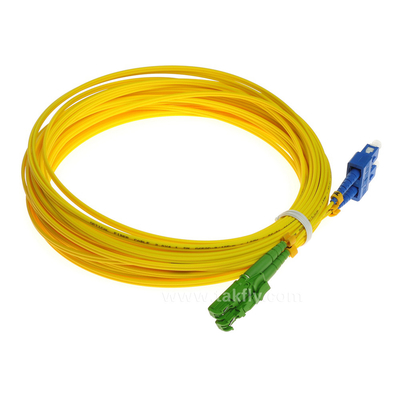 Cabo de fibra ótica frente e verso de E2000-SC 5 de FTTH medidores de cabo de fibra ótica do único modo