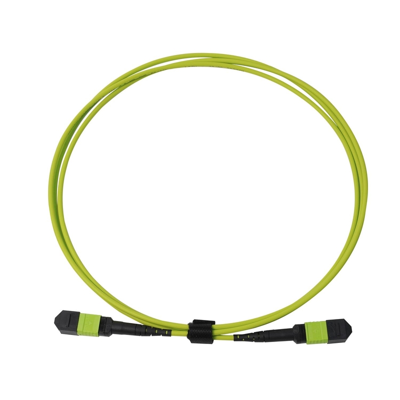 Superiores de 24 fibras Lime Verde Mpo Mtp Cable Multi Fibra Push On Cable -20.C a 70.C Temperatura de funcionamento