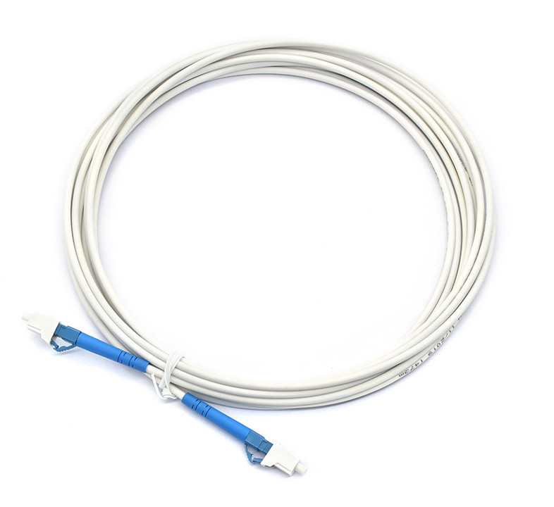 Baixa perda de inserção LC Patch Cord Fiber Cable Duplex Simplex Casaco de cor branca Conector azul