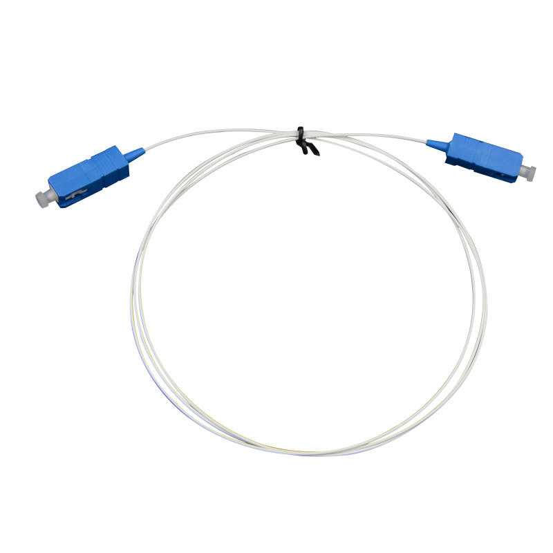 Cable de fibra óptica personalizado Branco PVC Jacket Conector azul/Aqua para conexão de rede estável