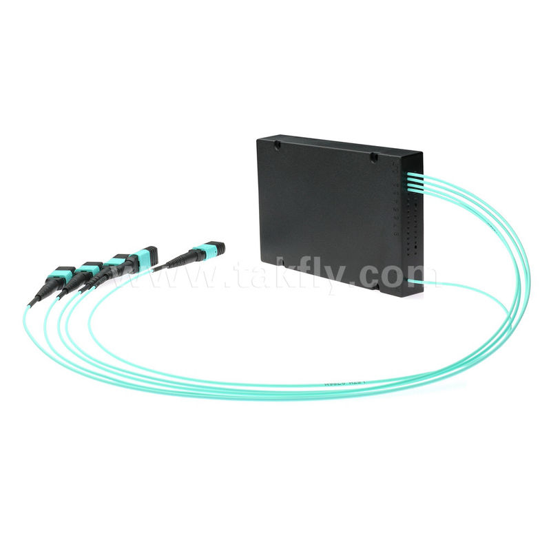 MPO/MTP Fanout Cable PLC Splitter 1x4 SM/MM Fibra Ótica para Data Center FTTX