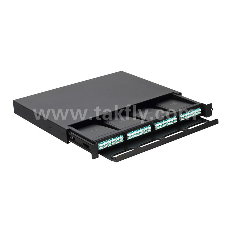 Fibra óptica MPO personalizável Cassete MTP Patch Panel Tipo deslizante para Data Center FTTX