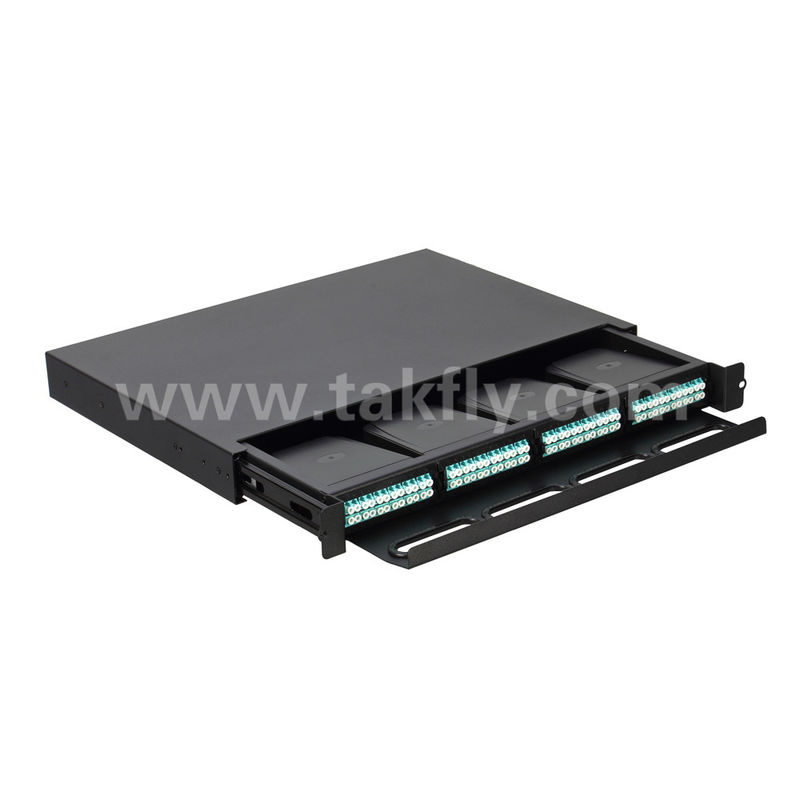 MPO/MTP Patch Panel Management Cassette Tipo deslizante de fibra óptica para cablagem FTTX do Data Center