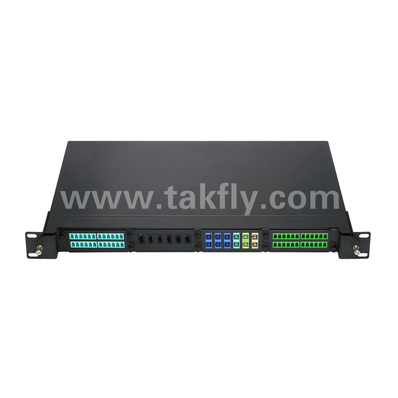 Fibra Óptica MPO Cassete MTP Patch Panel Alumínio Ligação Gerenciamento de Tipo Deslizante Para Data Center FTTX