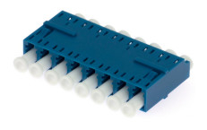 Adaptador de fibra óptica de modo único e multimodo LC 8 vias para rede