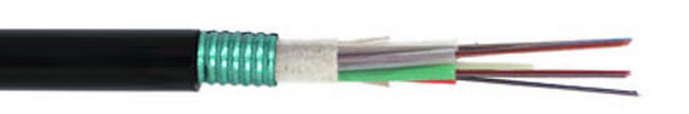 GYFTS 2-144F Cabo óptico para exterior com fita de bloqueio de água e bainha exterior MDPE