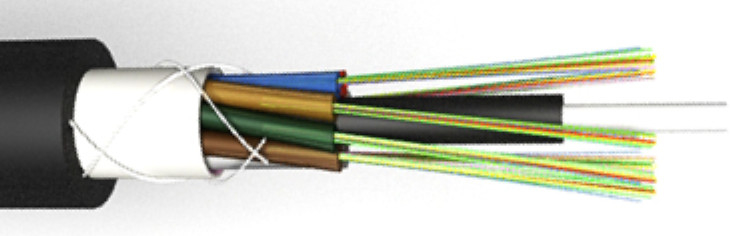 8.6MM GYFTY 2-30 núcleos Fibra óptica cabo exterior com fita de bloqueio de água