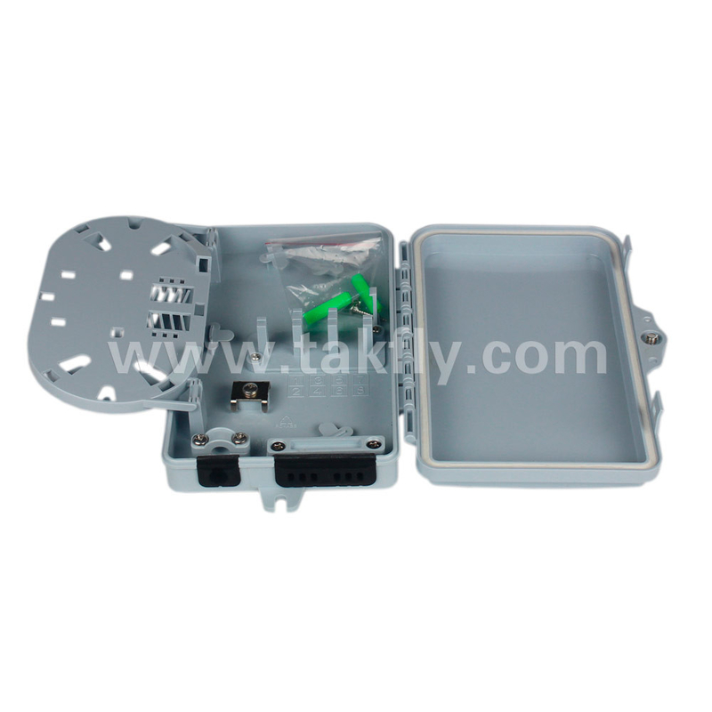 FTKS-1805-06B FTTx 6 Port Fiber Termination Box para Cabos de Fibra Óptica Tamanho Padrão