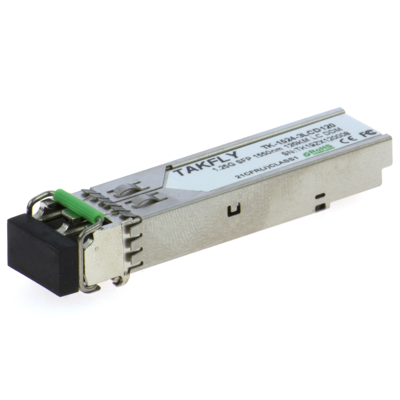 1.25G SFP 1550nm 120KM SMF DDM LC CISCO JUNIPER HUAWEI COMPATIBLE SFP Módulo de transmissor óptico para comunicação de longa distância