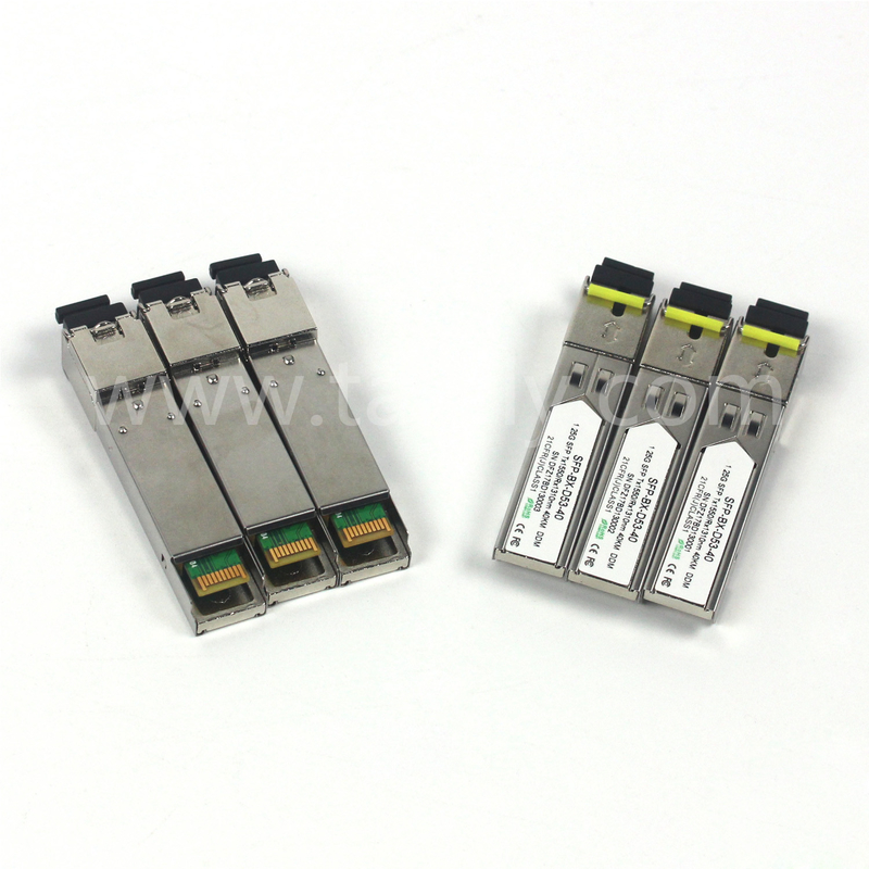 1.25G SFP BIDI Modulo de Transmissor Óptico Tx1550/Rx1310nm 40KM SMF DDM LC CISCO JUNIPER HUAWEI COMPATIBLE