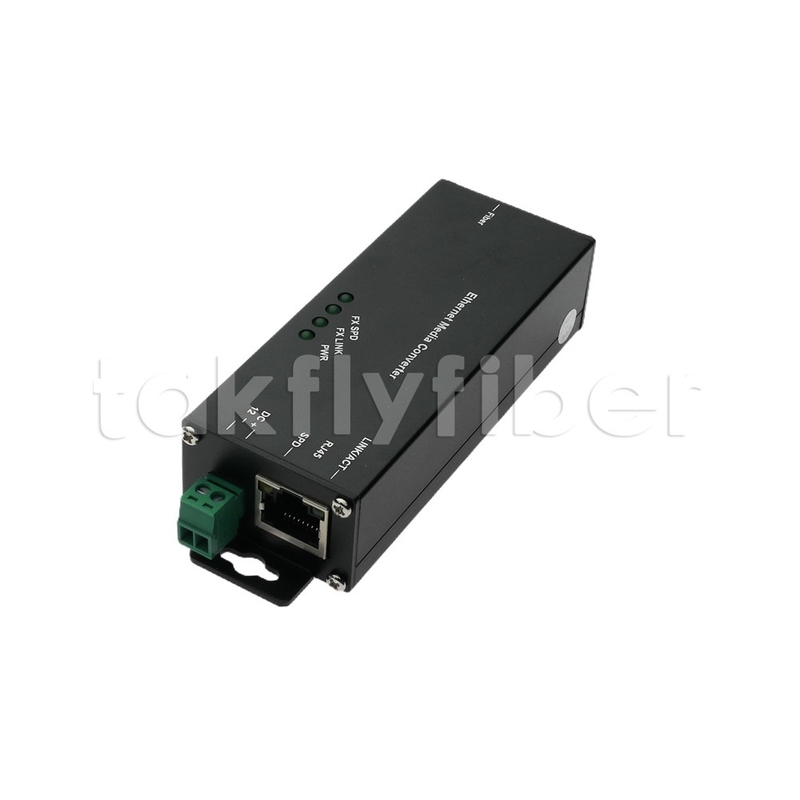 10 100 1000M Mini Tipo Convertidor de Mídia Industrial Fibra Ethernet Convertidor de Mídia