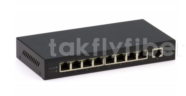 DF-1E-8EP 8-Port 10/100Mbps Fast Ethernet Switch com umidade não congelante 0-95%