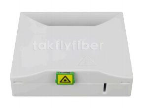 Caixa de terminação de fibra óptica FTTH com entrada de cabo de 1 porta para cabo de parche