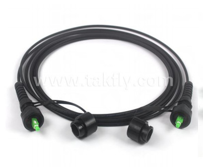 ODVA Waterproof Patch Cord 4.5-8.0nm Cabos Durabilidade ≤ 0.2dB com o cabo óptico de suporte