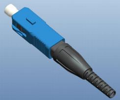 SC Conector de fibra óptica rápida de tipo UPC/APC Tecnologia mecânica incorporada com diâmetro de fibra de 125μm 652 657