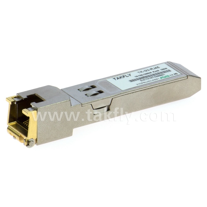 10/100BASE-T Transceptor SFP de cobre que suporta Switch baseado em SFP100Base-FX Portes com tipo de polir APC