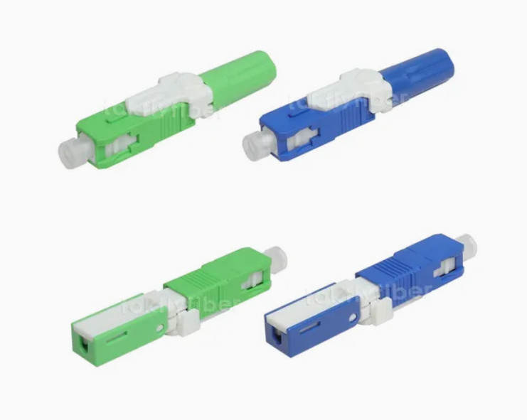 LC Connector Style SC Fast Connector para FIBRA ÓTICA CABLE Diâmetro de fibra 0,125 mm