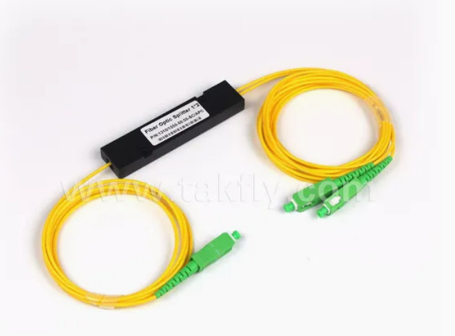 1x2 Modo Único ABS SC PLC Splitter Fibra Ótica Sc APC 1 a 2 PLC Splitter