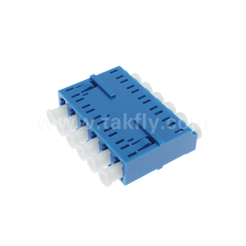 LC/UPC Adaptador de 6 vias, SM OS2, Azul, sem flange, modo único para rede