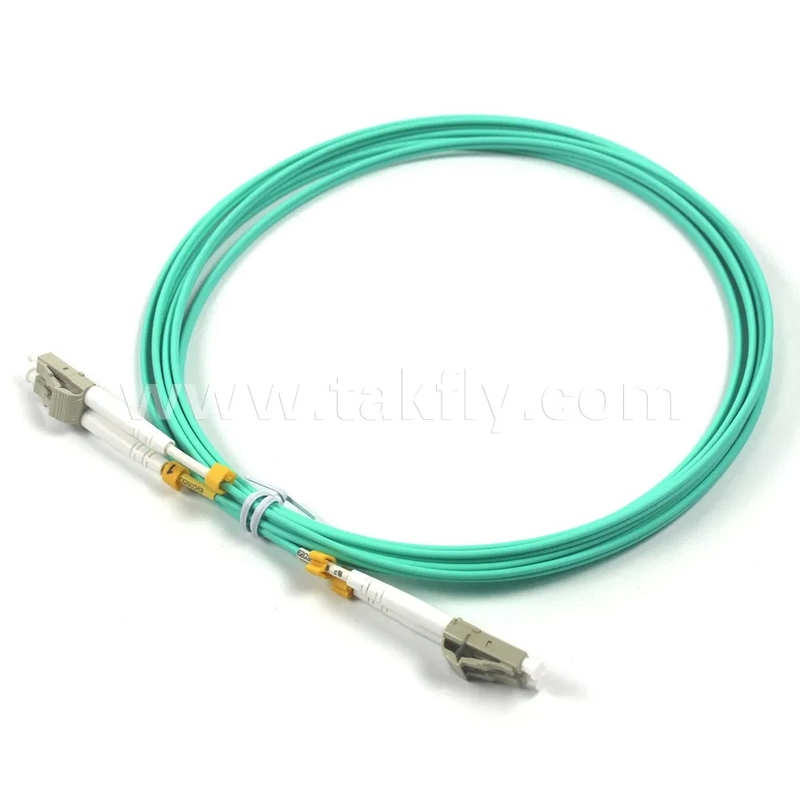 SC-LC Duplex OM3 Fibra Óptica Cordão 2.0mm 100N Tensile