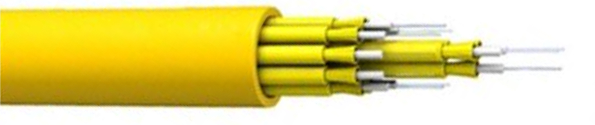 Cabo ótico interno 2000M LSZH/PVC/PU da fuga dos núcleos de FTTH 4-48 para a solução das telecomunicações