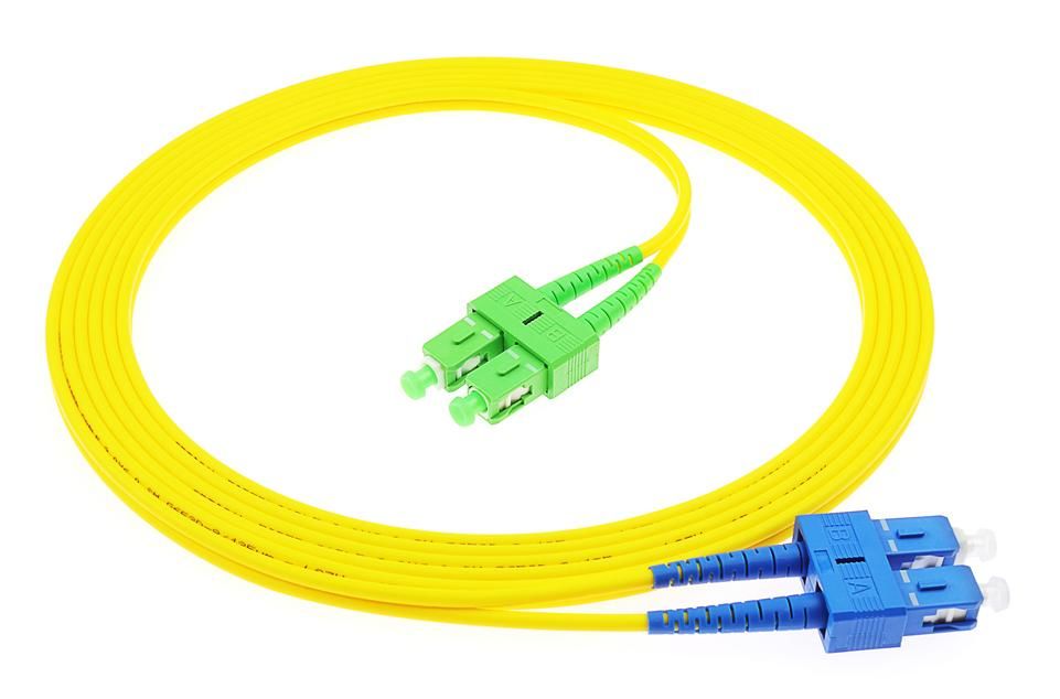 SC-SC Duplex Fiber Optic Patch Cord PVC/LSZH/TPU UPC and APC