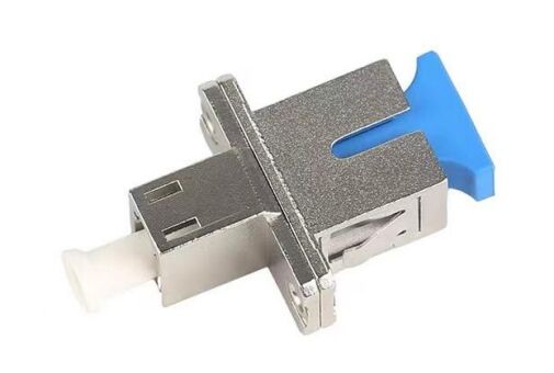 Adaptador de fibra óptica LC-SC SX monomodo, multimodo com flange para telecomunicações