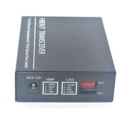 Conversor de mídia de fibra óptica SC Simplex/Duplex 10/100/1000Base-TX para 1000Base-FX com LFP