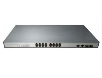 Switch Ethernet de rede Gigabit PoE de alta densidade com 16 portas | Produtos de qualidade premium DF-1.25G-16P-2E-2F
