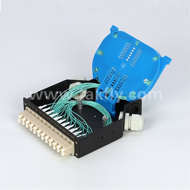 Caixa de Terminação de Fibra Óptica para Trilho DIN/Painel de Conexão de Fibra Óptica/ODF/Quadro de Distribuição Óptica/ODF para Cabos de Fibra Óptica