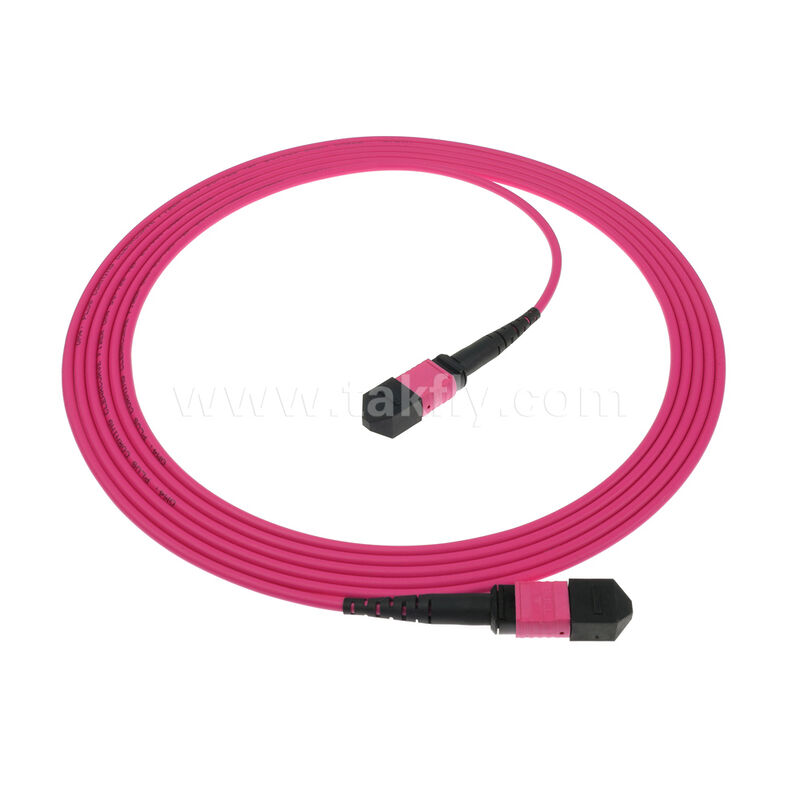 MPO MTP Homem Feminino 8F 12F 16F 24F MM Multimodo OM4 Fibra Óptica Patchcord / Fibra Óptica Patch Cable / Fibra Óptica Breakout Cable / Fibra Óptica Trunk Cable