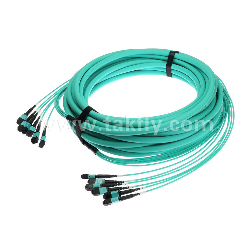 72 fibras 6x12F MPO MTP- 6x12F MPO MTP Homem Multimodo MM Multimodo OM3 OM4 Fibra Óptica Patchcord / Fibra Óptica Patch Cable / Fibra Óptica Breakout Cable / Fibra Óptica Trunk Cable / Fibra Óptica Fanout Cable