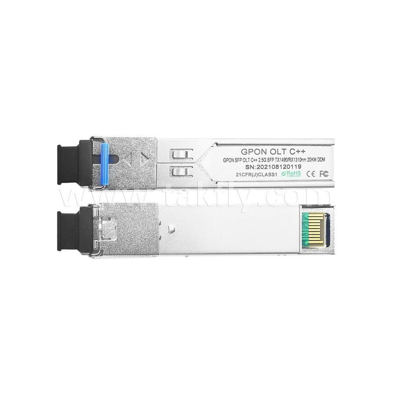SFP GPON OLT Modulo de transceptor óptico de classe C++ para centro de dados FTTH FTTX