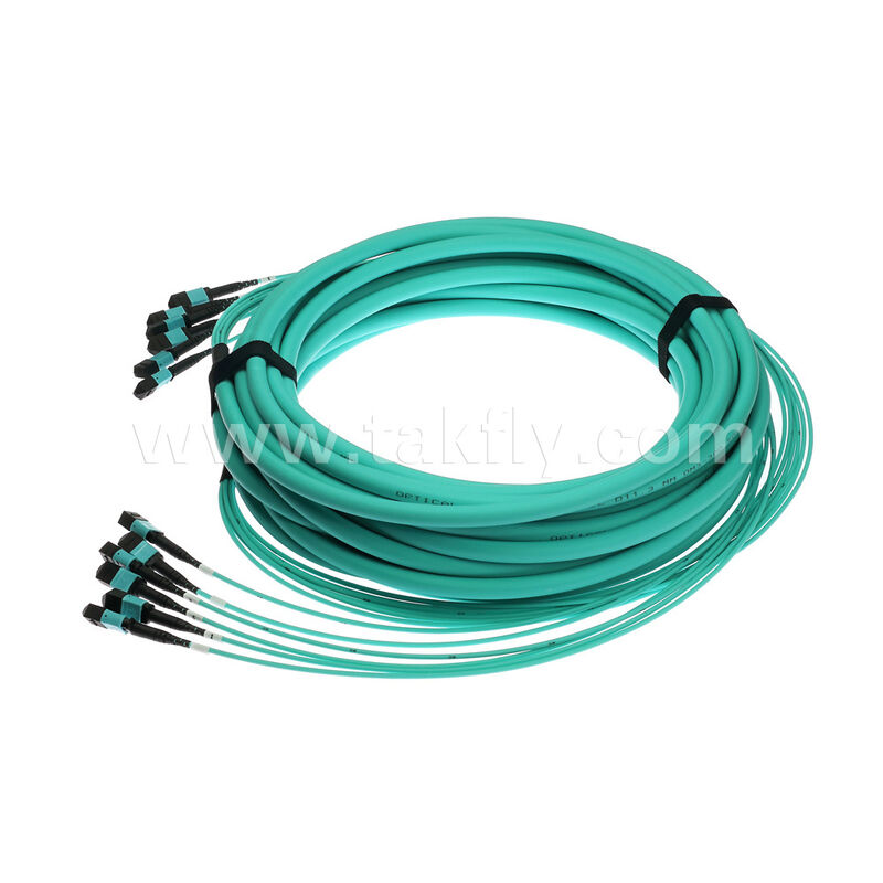 72 fibras 6x12F MPO MTP- 6x12F MPO MTP Homem Multimodo MM Multimodo OM3 OM4 Fibra Óptica Patchcord / Fibra Óptica Patch Cable / Fibra Óptica Breakout Cable / Fibra Óptica Trunk Cable / Fibra Óptica Fanout Cable